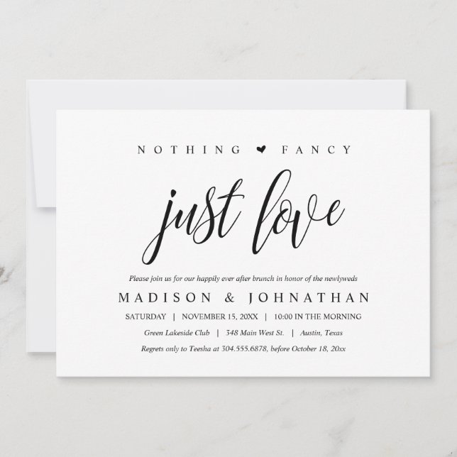 Convites Nada De Rico, Apenas Ame Feliz Sempre Depois De Br (Frente)