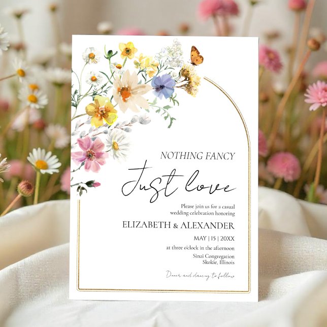 Convites Nada De Rico Apenas Amor | Casamento de Boho de Fl (Criador carregado)