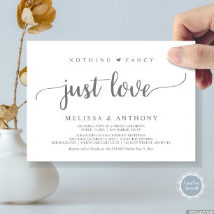 Convites Nada De Rico Apenas Amor, Elopemento, Casamento Ru