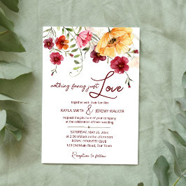 Convites Nada de rico só ama flores silvestres burgosas