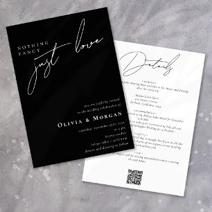 Convites Nada de Rico só ama o roteiro de um único casament