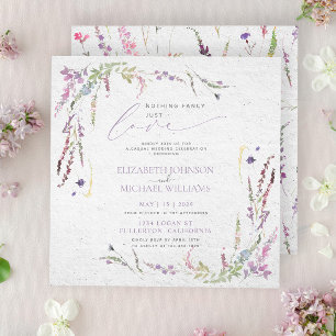 Convites Nada Rico Adora Casamento Casual Floral
