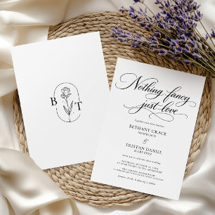 Convites Nada sofisticado, apenas amor. Casamento elegante 