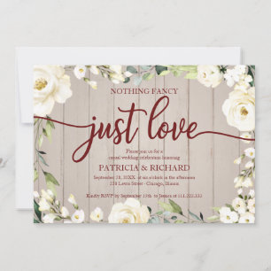 Convites Nada sofisticado, apenas amor, casamento, floral b