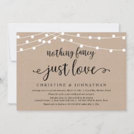 Convites Nada sofisticado, apenas amor, Casamento Rústico S