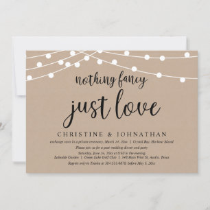 Convites Nada sofisticado, apenas amor, Casamento Rústico S