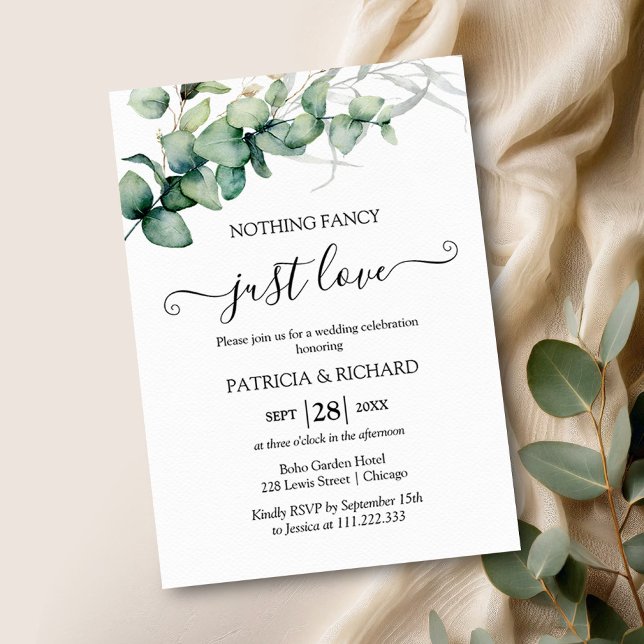 Convites Nada sofisticado, apenas amor íntimo (Criador carregado)