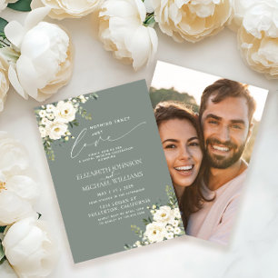 Convites Nada sofisticado, apenas amor Sage Verde Foto Casa
