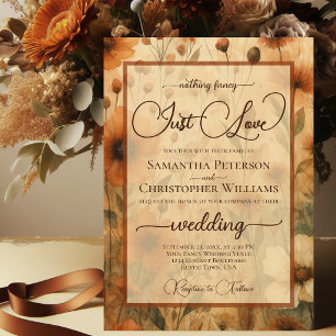 Convites Nada sofisticado, apenas amor Sienna Boho Floral C