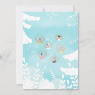 Convites Nadadores Artísticos   Natação artística Arte 