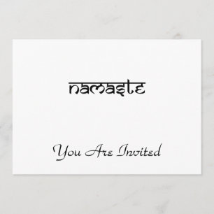 Convites Namaste Design no estilo sânscrito