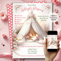 Namorada do Partido do Jama Girly Sleepover Aniver