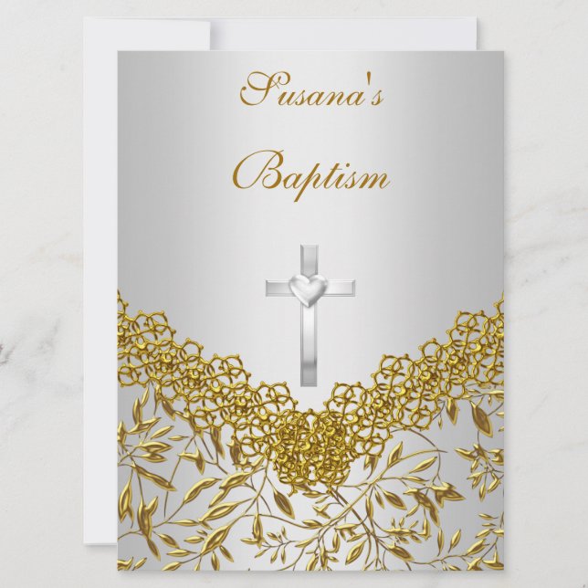 Convites Namorada Menininha Convocação para Batismo (Frente)