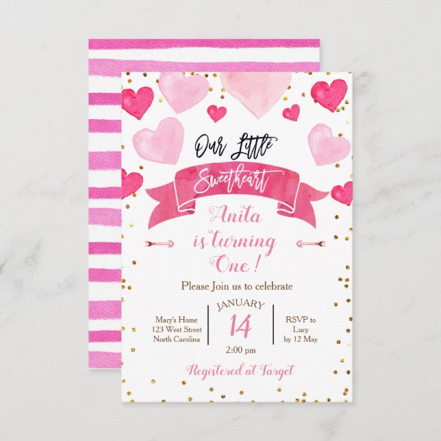 Convites Namorados Aniversário Nosso Querido (Frente/Verso)