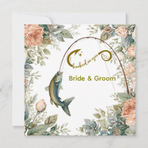 Convites Namorados da pesca Casamento Aquarela