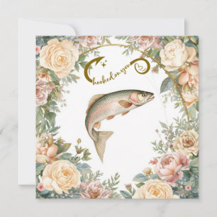Convites Namorados da pesca Casamento Aquarela