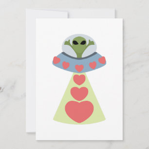Convites Namorados de Alienígena Space Love