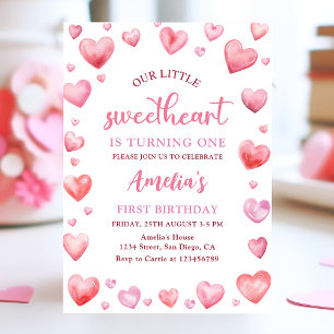 Convites Namorados Little Swetheart primeiro aniversario