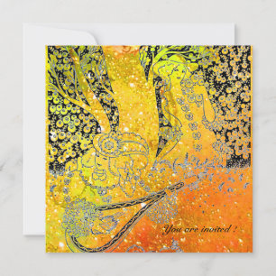 CONVITES NAMORADOS ROMÂNTICOS,ROMANCE EM FAPISCAS AMARELO-L