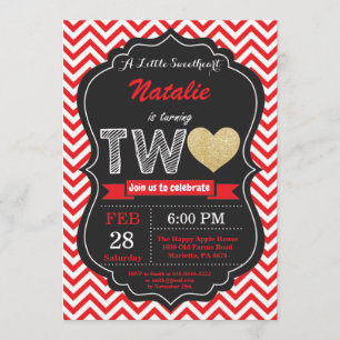 Convites Namorados segundo Segundo Aniversário Querido