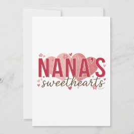 Convites Nana's Sweethearts Birthday Invitation