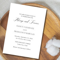 Nancy Black and White Modern Weds