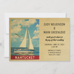Convites Nantucket Wedling Sailboat