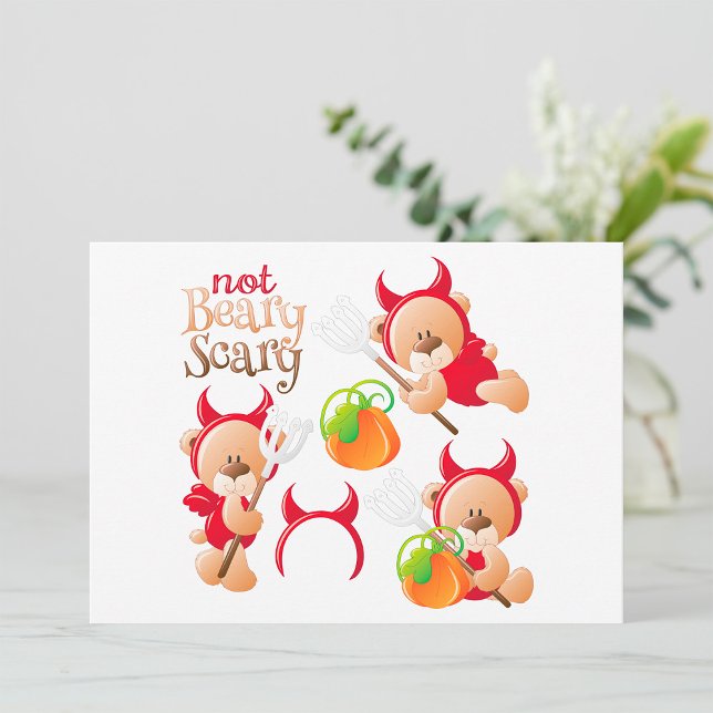 Convites Não Beary Scary Invtions (Criador carregado)