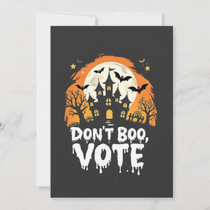 Convites Não Boo Voto Dia da Eleição Vote Presidentes