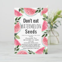 Não Coma Sementes de Melancia por Chá de fraldas