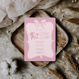 Convites Não dormimos nada aniversário de 1 ano da menina