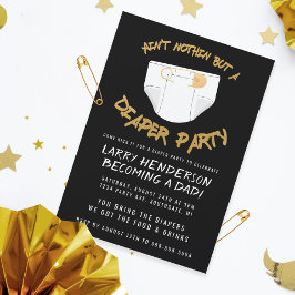 Convites Não é nada além de uma festa de salto na Fralda