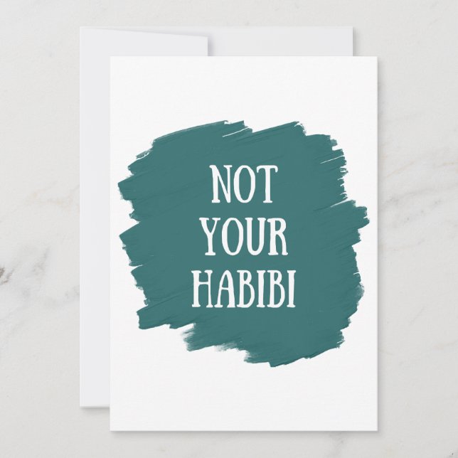 Convites Não é o seu Habibi (Frente)