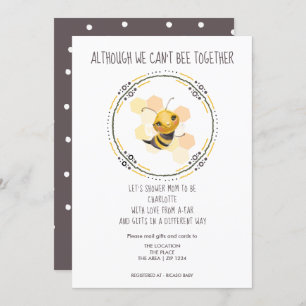 Convites Não é Possível Juntar Chá de fraldas por Email