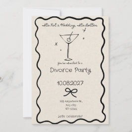 Convites Não É Um Casamento É Melhor Festa Divórcio Engraça