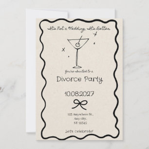 Convites Não É Um Casamento É Melhor Festa Divórcio Engraça