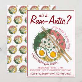Convites Não é um Dia dos Namorados Ram-ântico (Romântico)