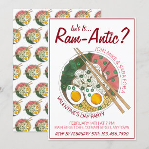 Convites Não é um Dia dos Namorados Ram-ântico (Romântico)