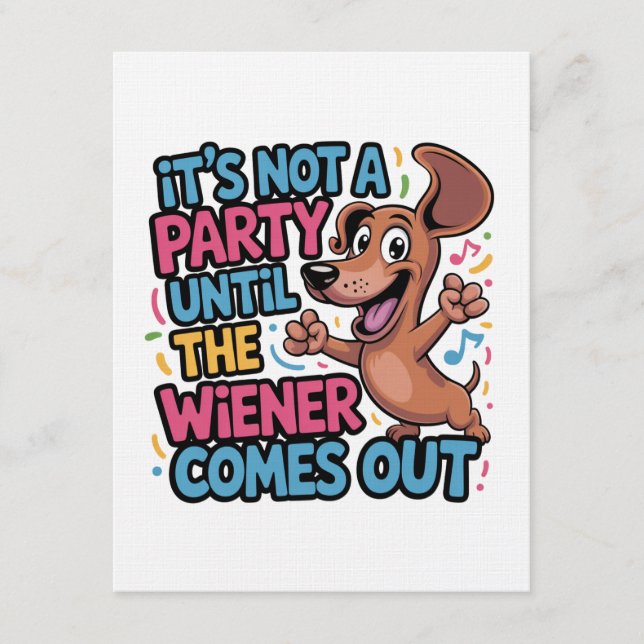 Convites Não é uma Festa Até o Wiener Sair (Frente)