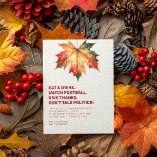Convites Não Fale sobre Política Texto Bases Ação de Graças