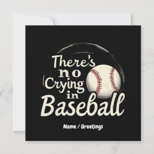 Convites Não Há Choro no Beisebol Um Dia de Jogo Divertido 