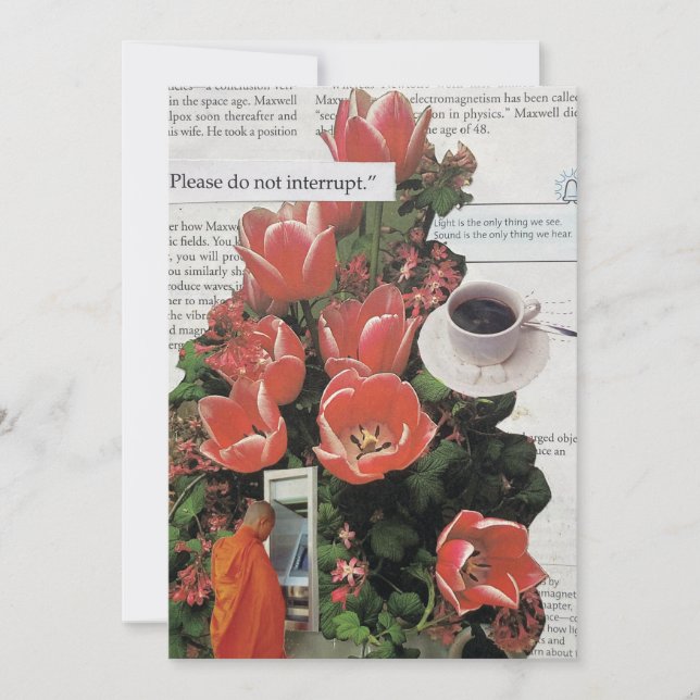 Convites Não Interrompa O Tempo De Café Da Manhã Do Dinheir (Frente)