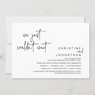 Convites Não podíamos esperar, Inv do Partido Elopement de 