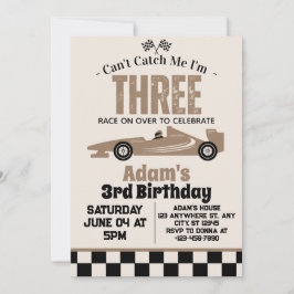 Convites Não posso me pegar na festa de aniversário de 3 an