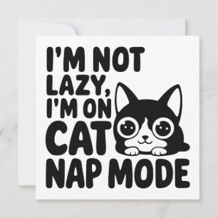 Convites Não sou preguiçoso, estou no modo Cat Nap