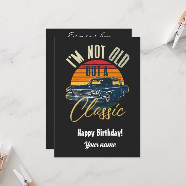 Convites Não sou velho, mas um clássico (Frente/Verso In Situ)