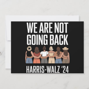 Convites Não Vamos Voltar Kamala Harris Waltz 24