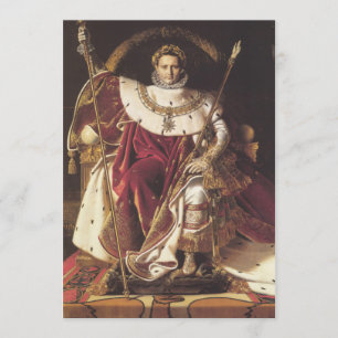 Convites Napoleão I em seu Império Throne