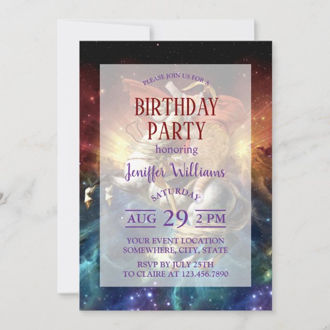 Convites Napoleão no Espaço (Frente)