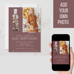 Convites nascer de 60 anos em 1965, Burgundy Red